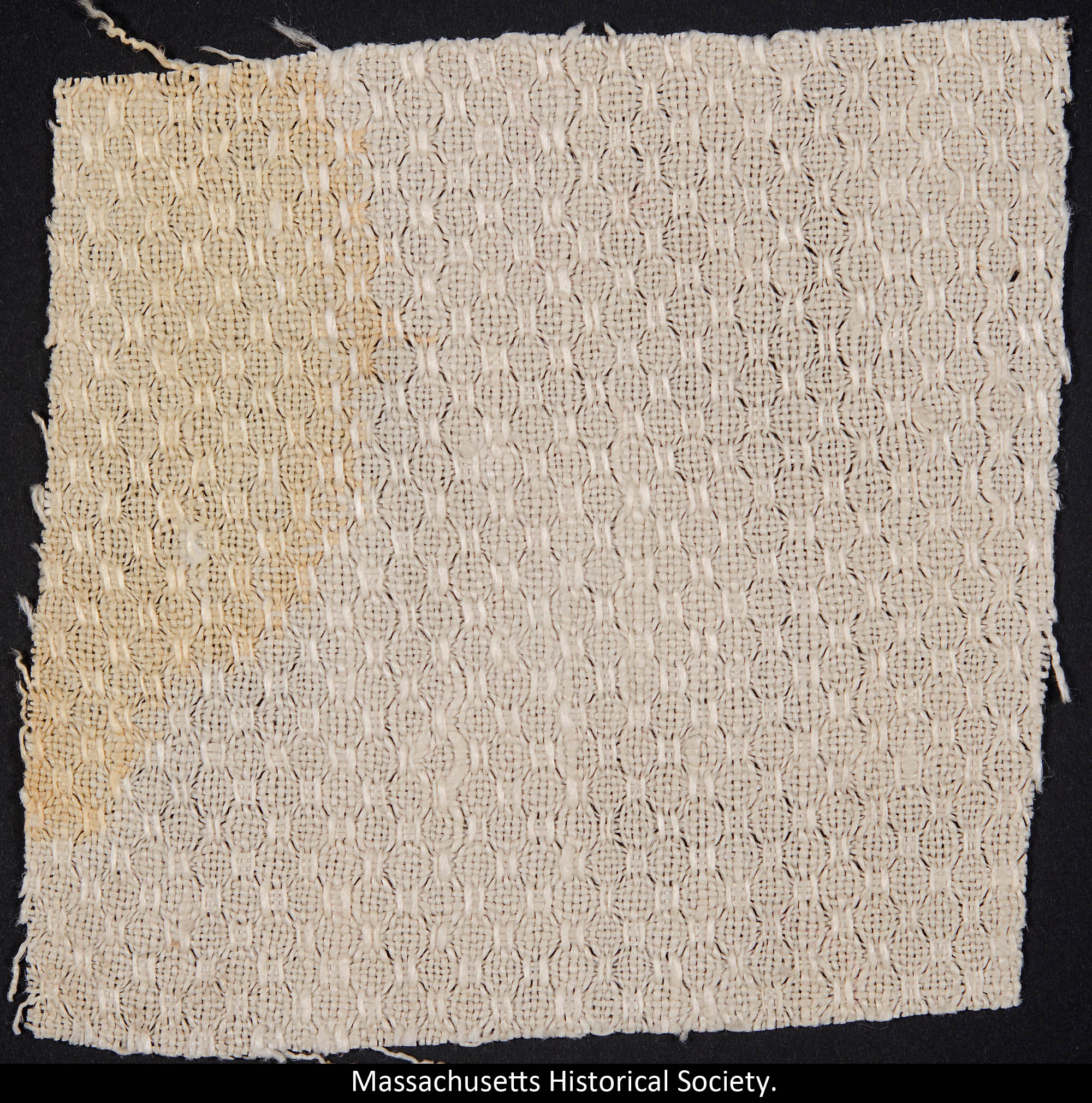 Fragment of towel stained with blood of Abraham Lincoln