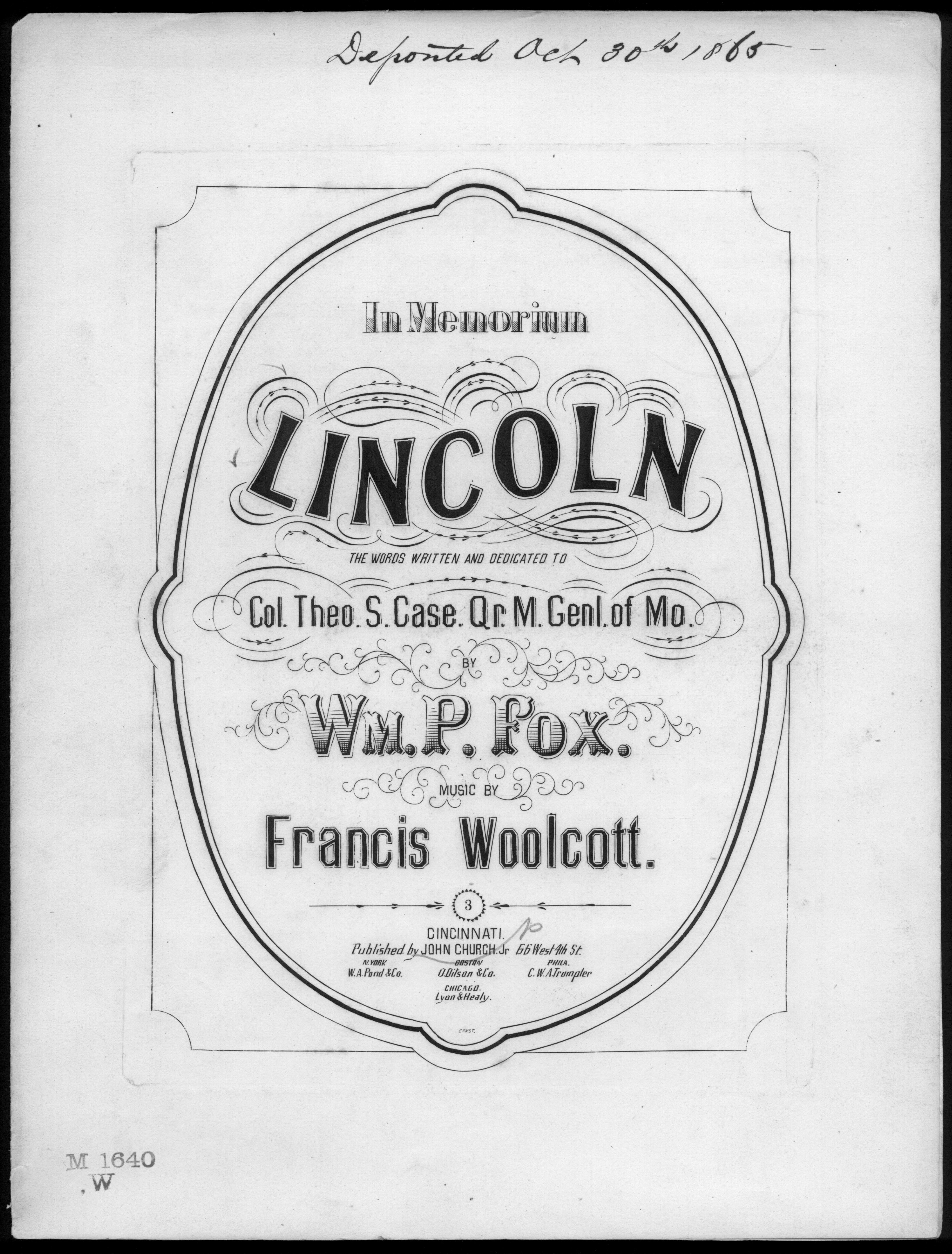 Lincoln, in memorium