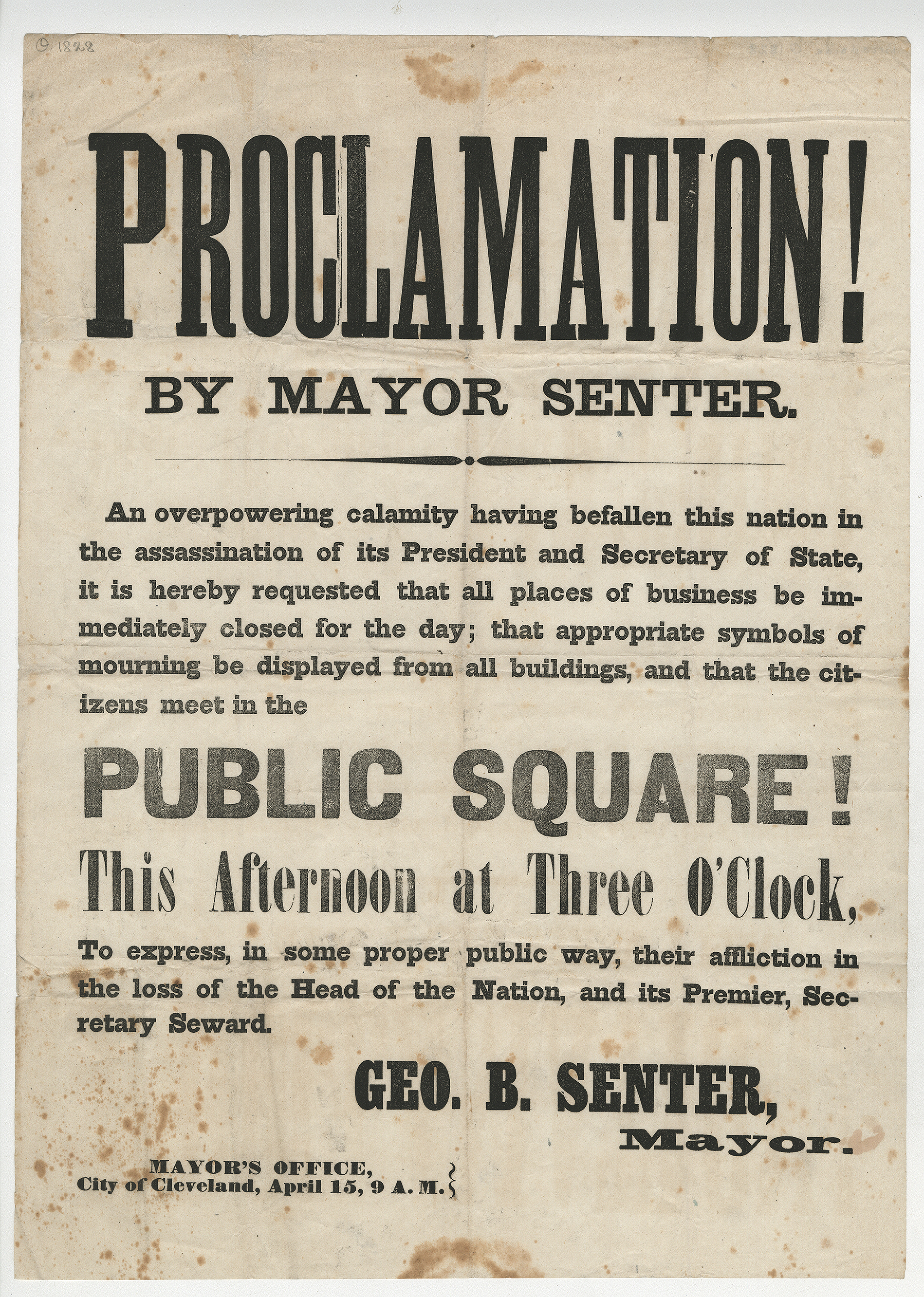 Proclamation! By Mayor Senter