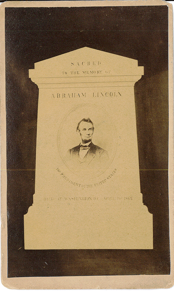 Card- Sacred to the Memory of Abraham Lincoln