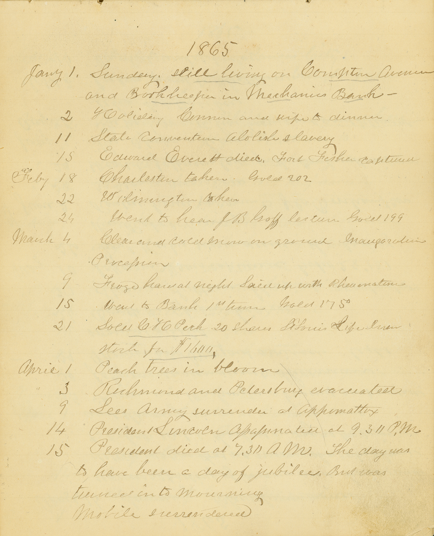 Nathan D. Allen diary, 1834-1888