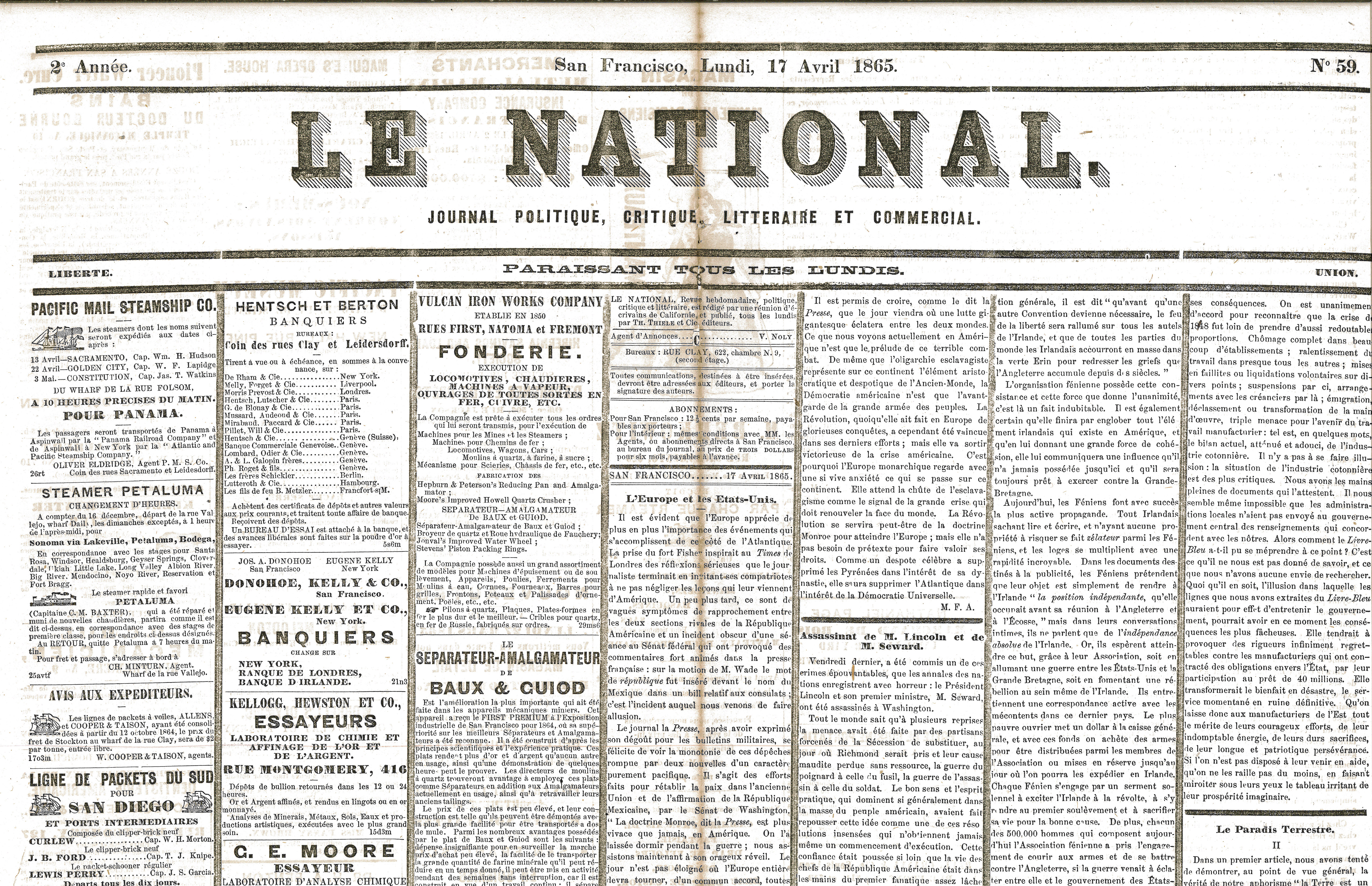 Newspaper – Le National pt 1