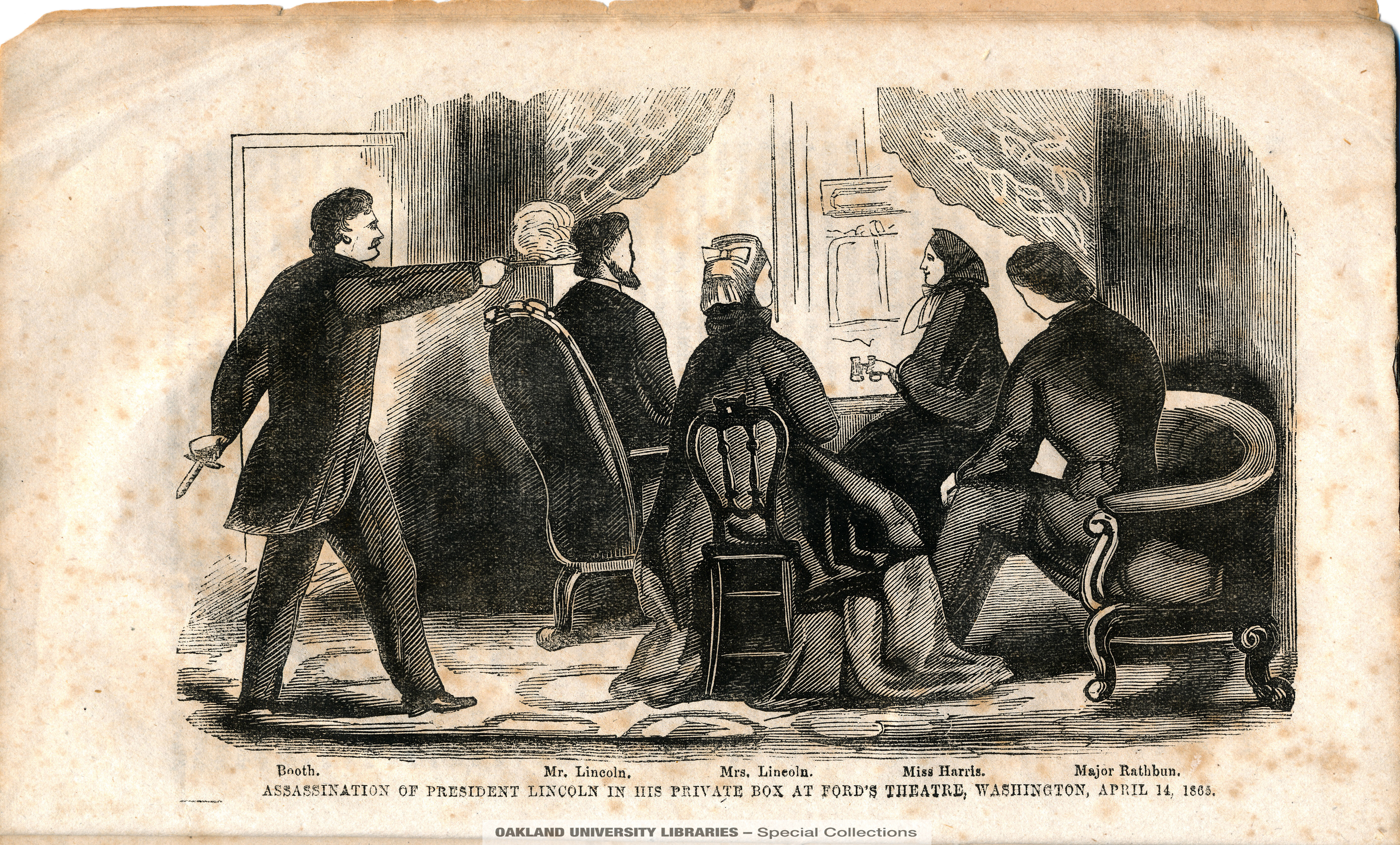 John Wilkes Booth Killing President Lincoln