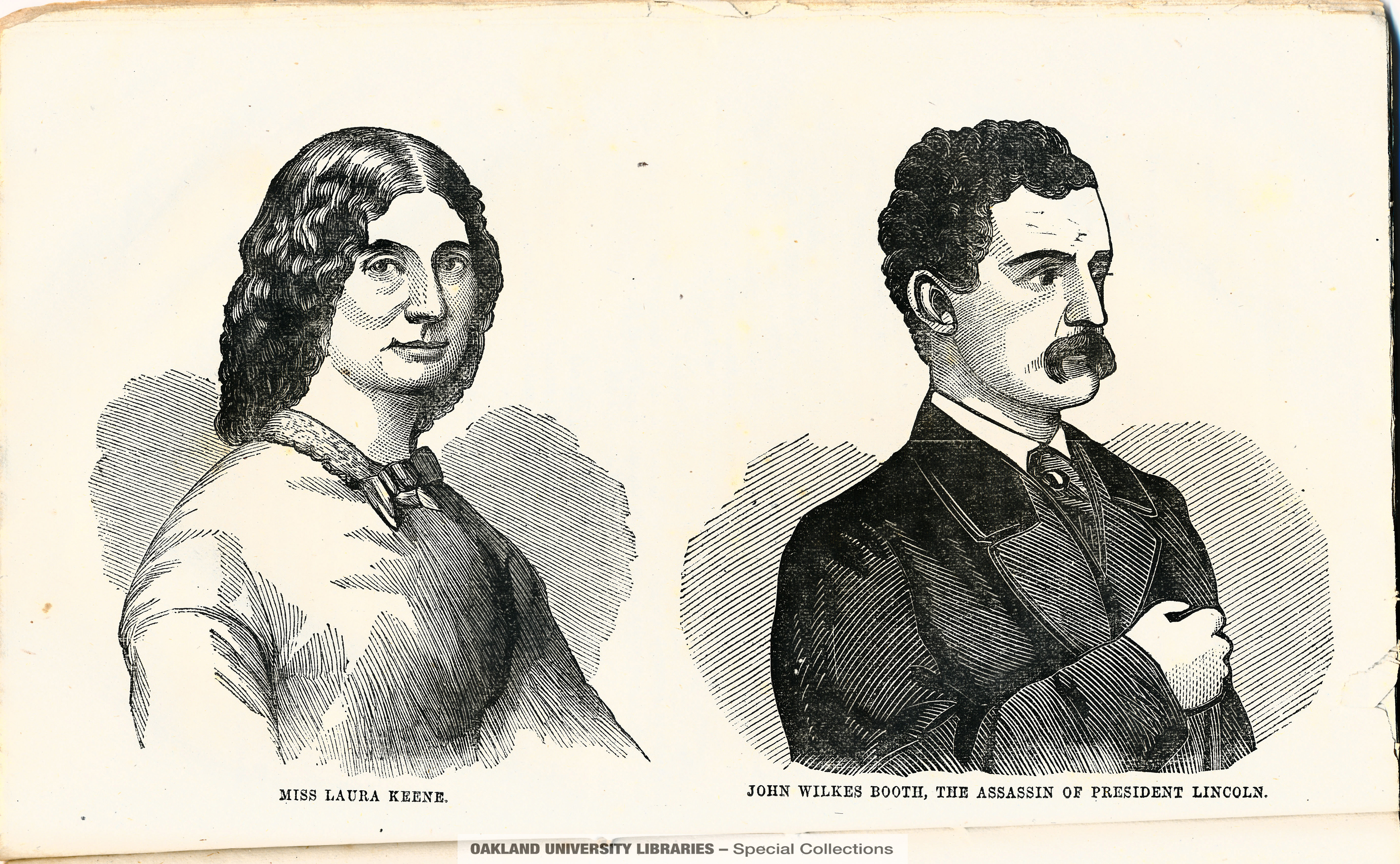 Miss Laura Keene; John Wilkes Booth, the assassin of President Lincoln