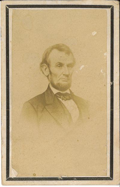 Card – Mourning Card Picture of Lincoln