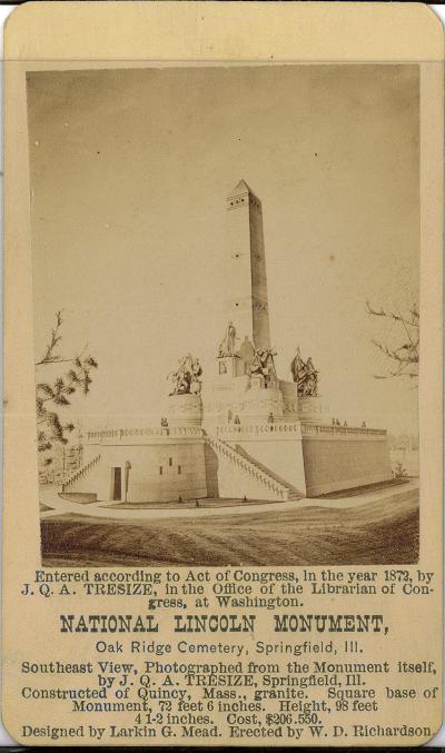 Card – Picture of the Lincoln Tomb