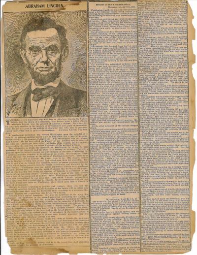 Newspaper Clipping – Details of Assassination pt. 1