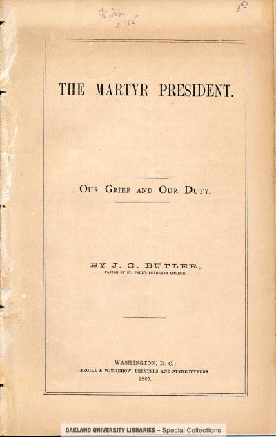 The Martyr President: Our Grief and Our Duty