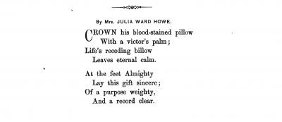Poetical Tribute to President Lincoln - Julia Ward Howe